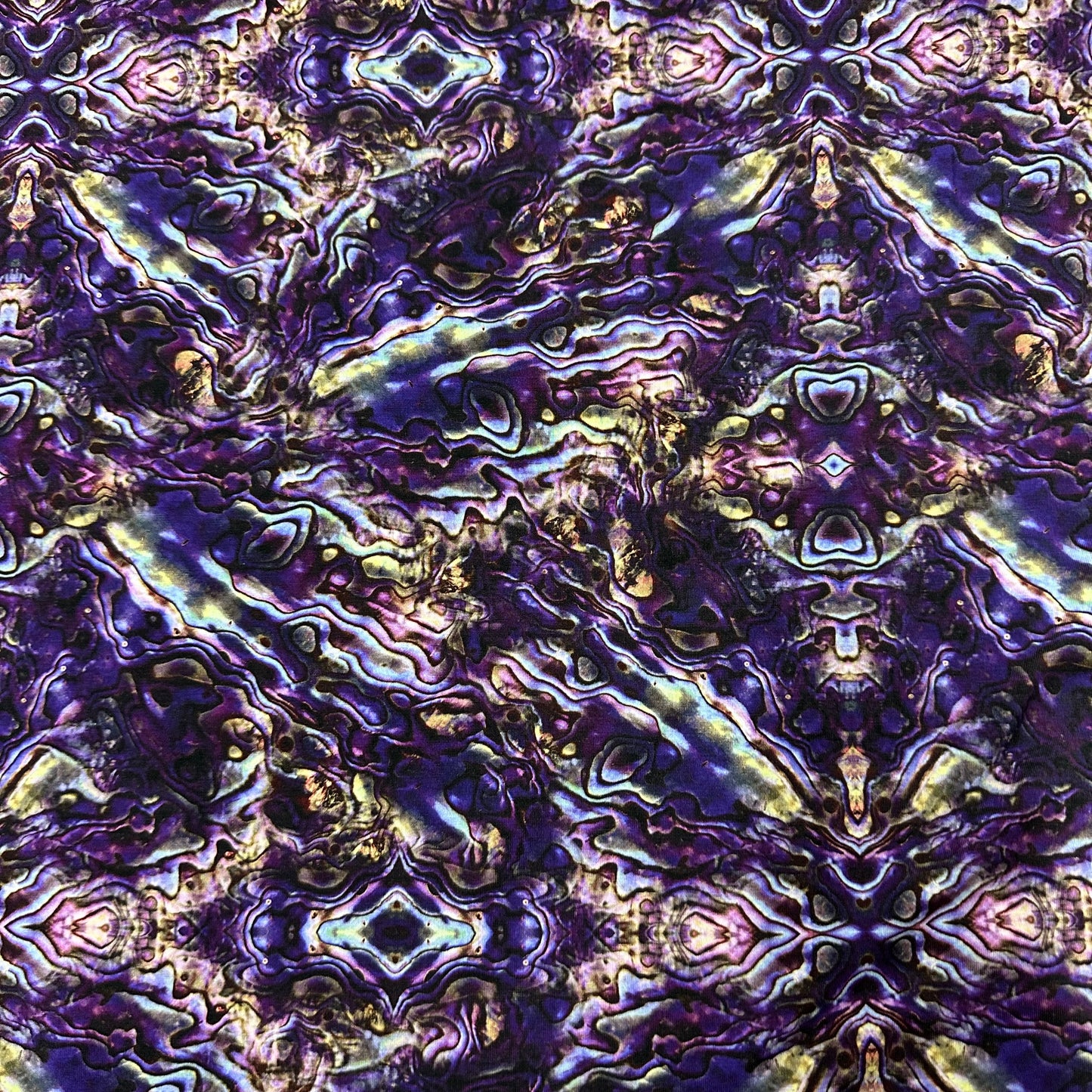 Purple Abalone on Bamboo/Spandex Jersey Fabric - Nature's Fabrics