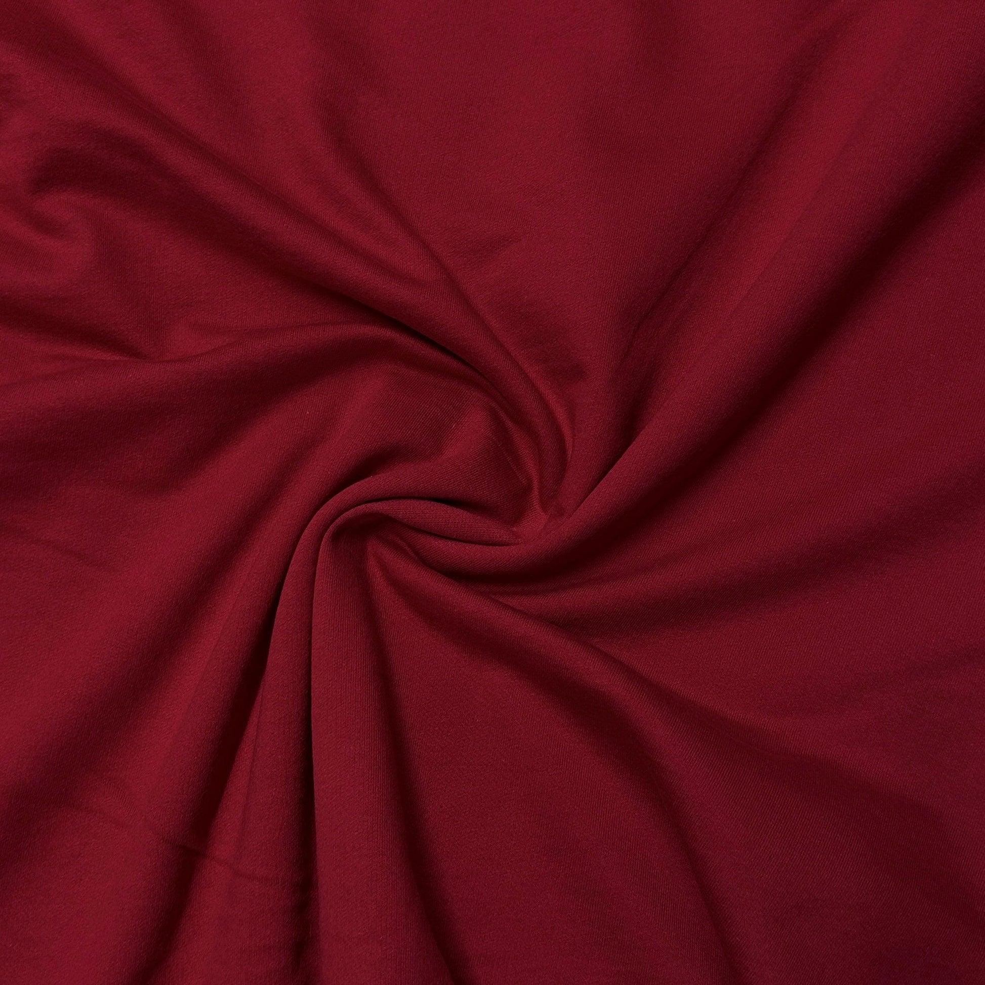 Red Cotton Fleece Fabric - Nature's Fabrics
