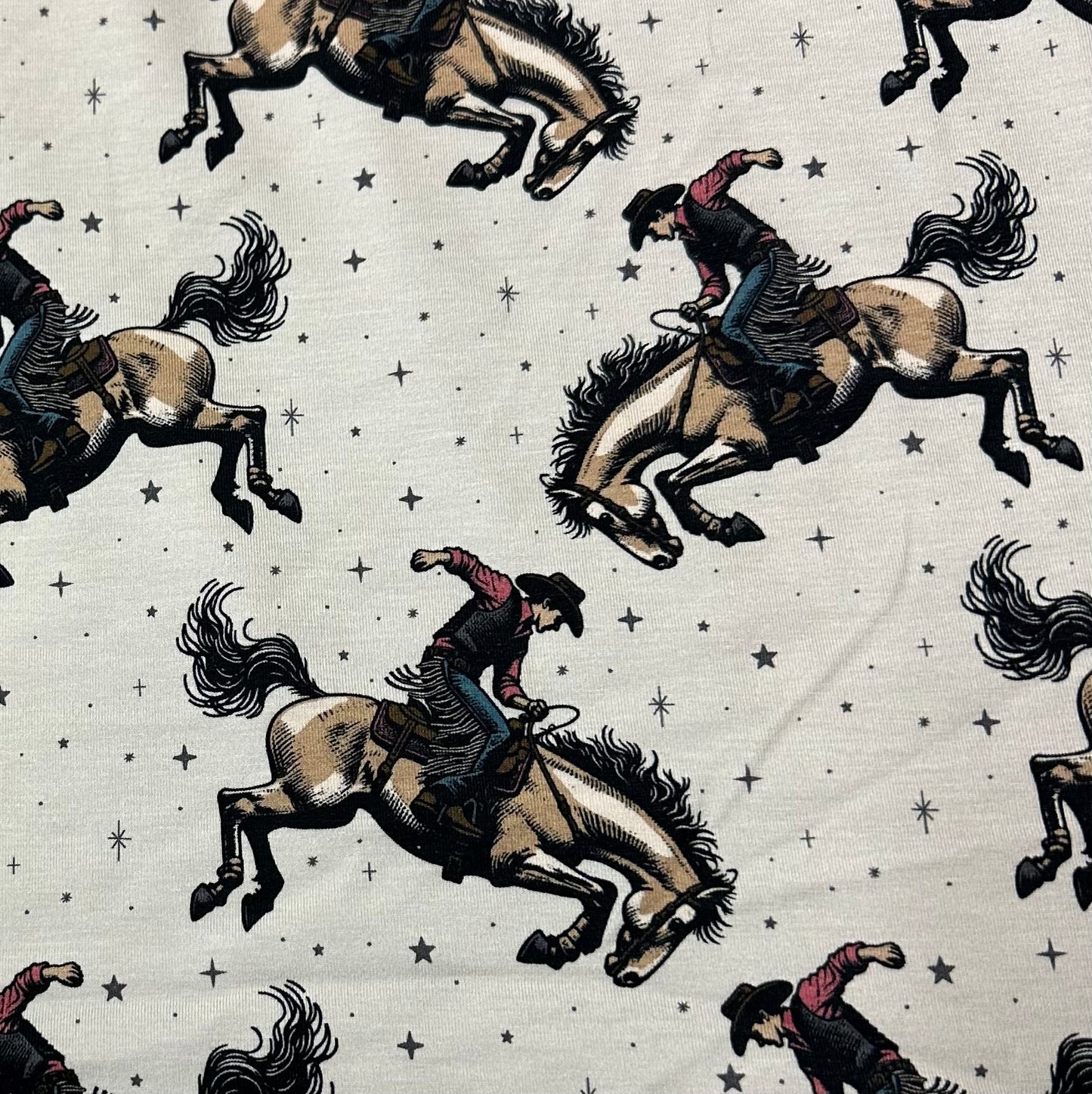 Rodeo on Bamboo/Spandex Jersey Fabric - Nature's Fabrics
