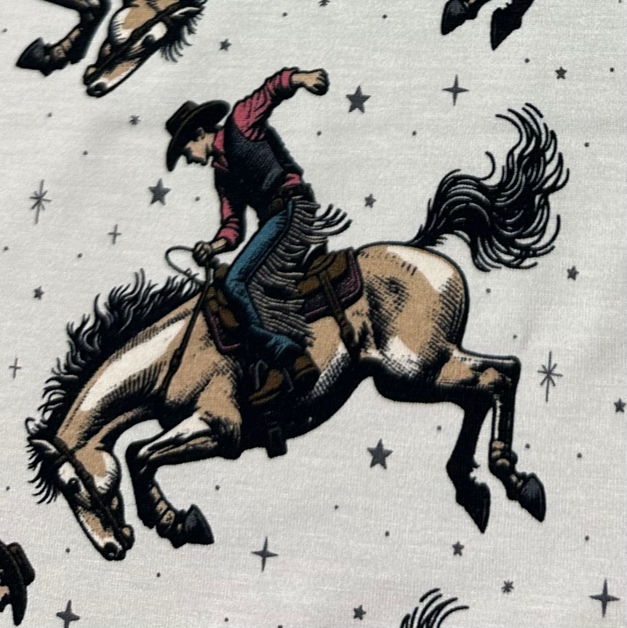 Rodeo on Bamboo/Spandex Jersey Fabric - Nature's Fabrics