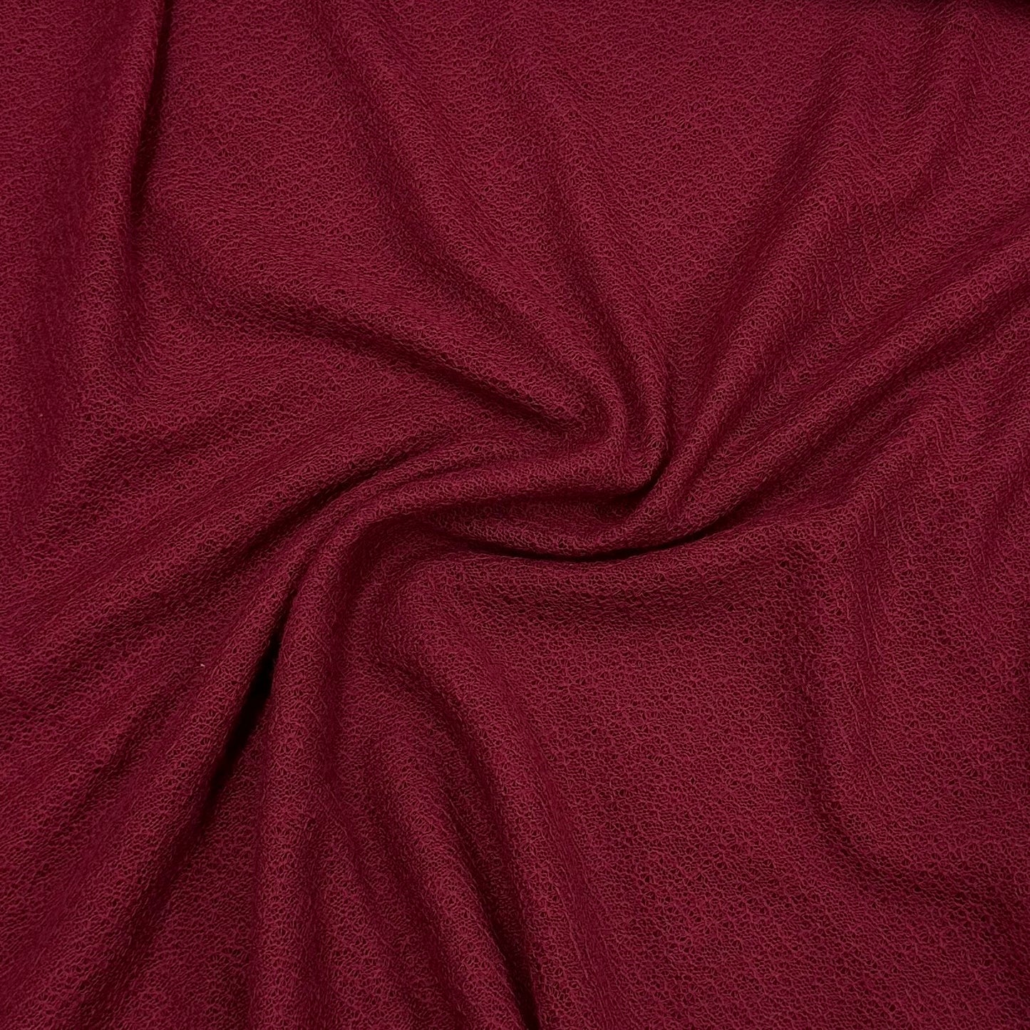 Ruby Merino Wool Boucle Jersey Fabric - Nature's Fabrics