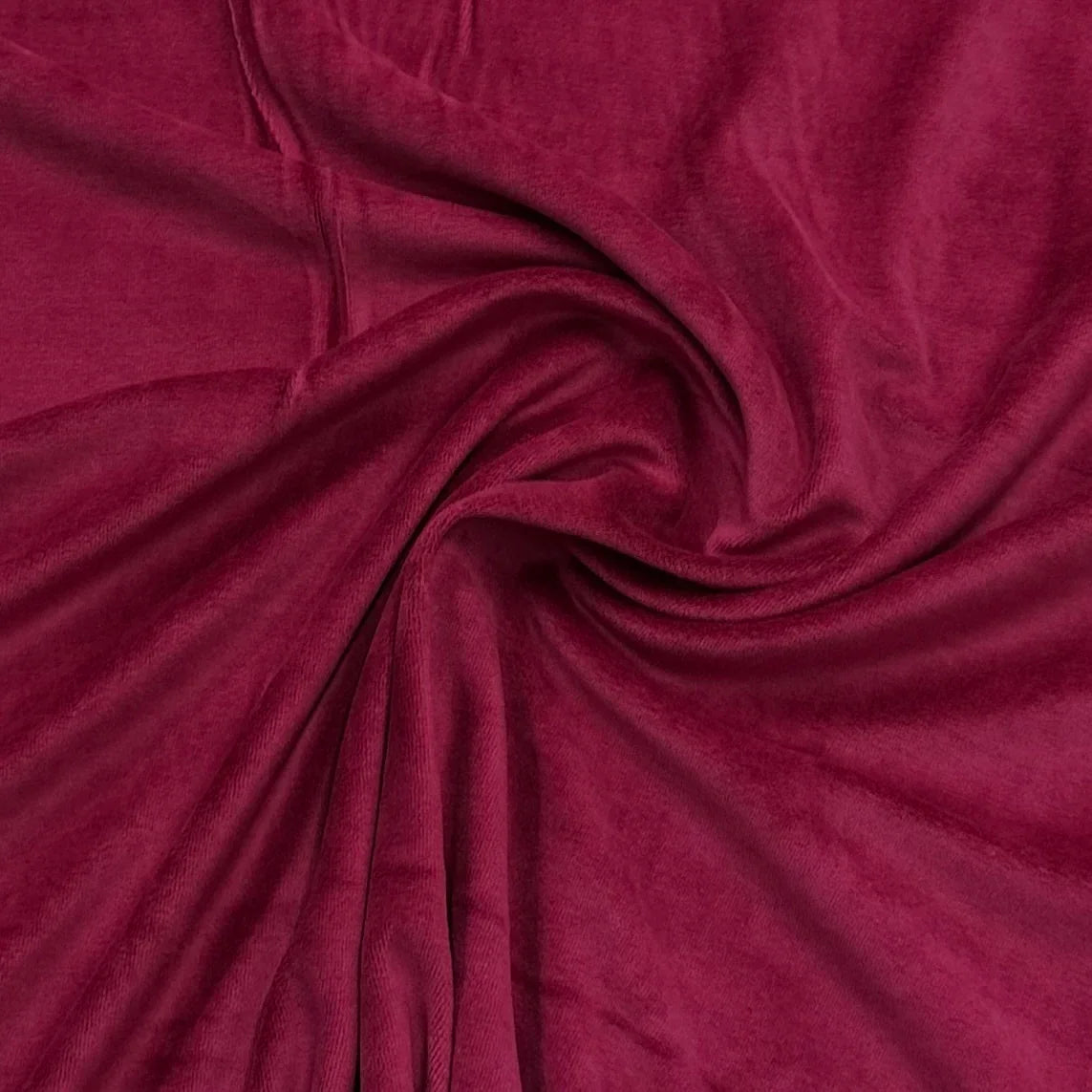 Ruby Organic Cotton Velour Fabric - Nature's Fabrics