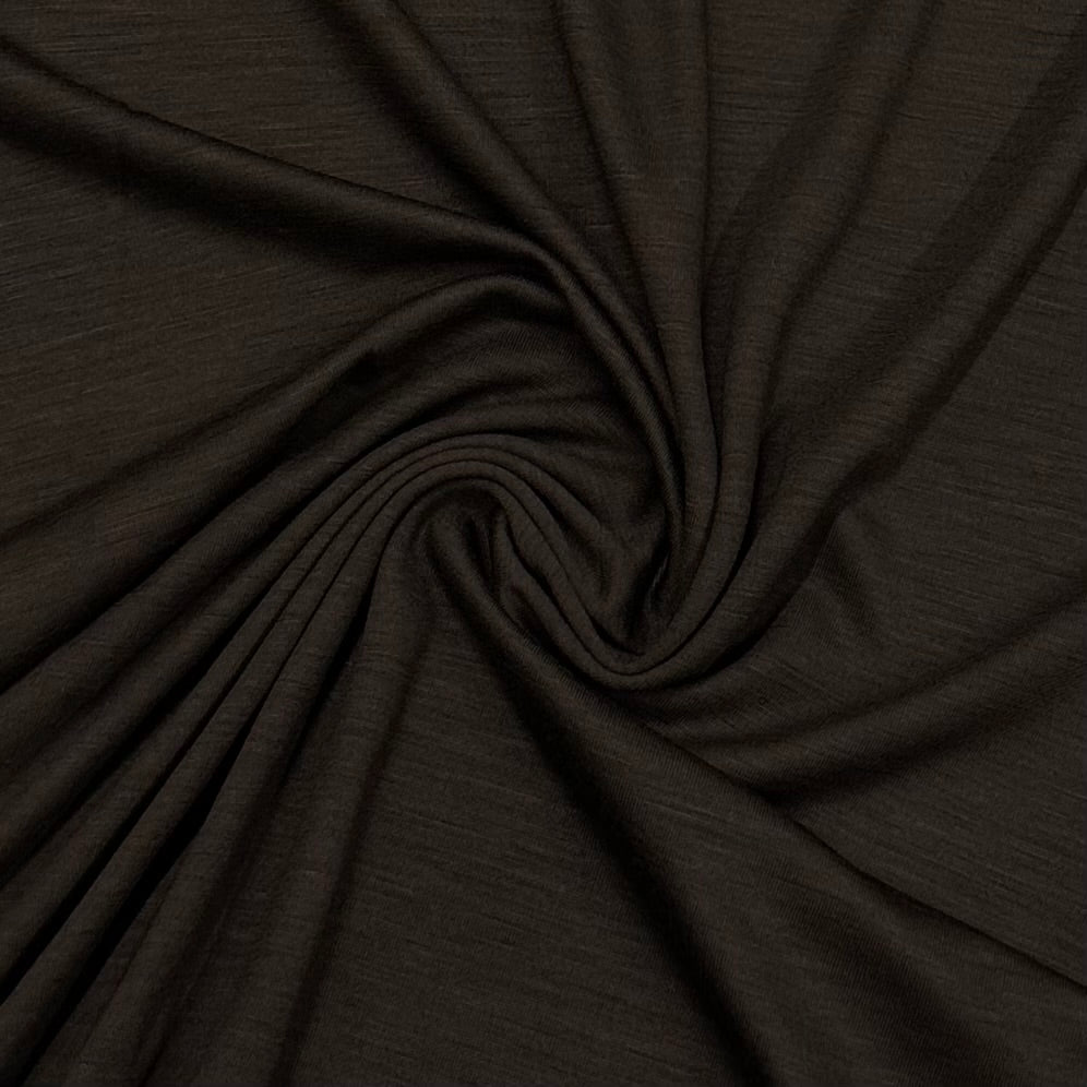 Sable Superfine Merino Wool Jersey Fabric - Nature's Fabrics