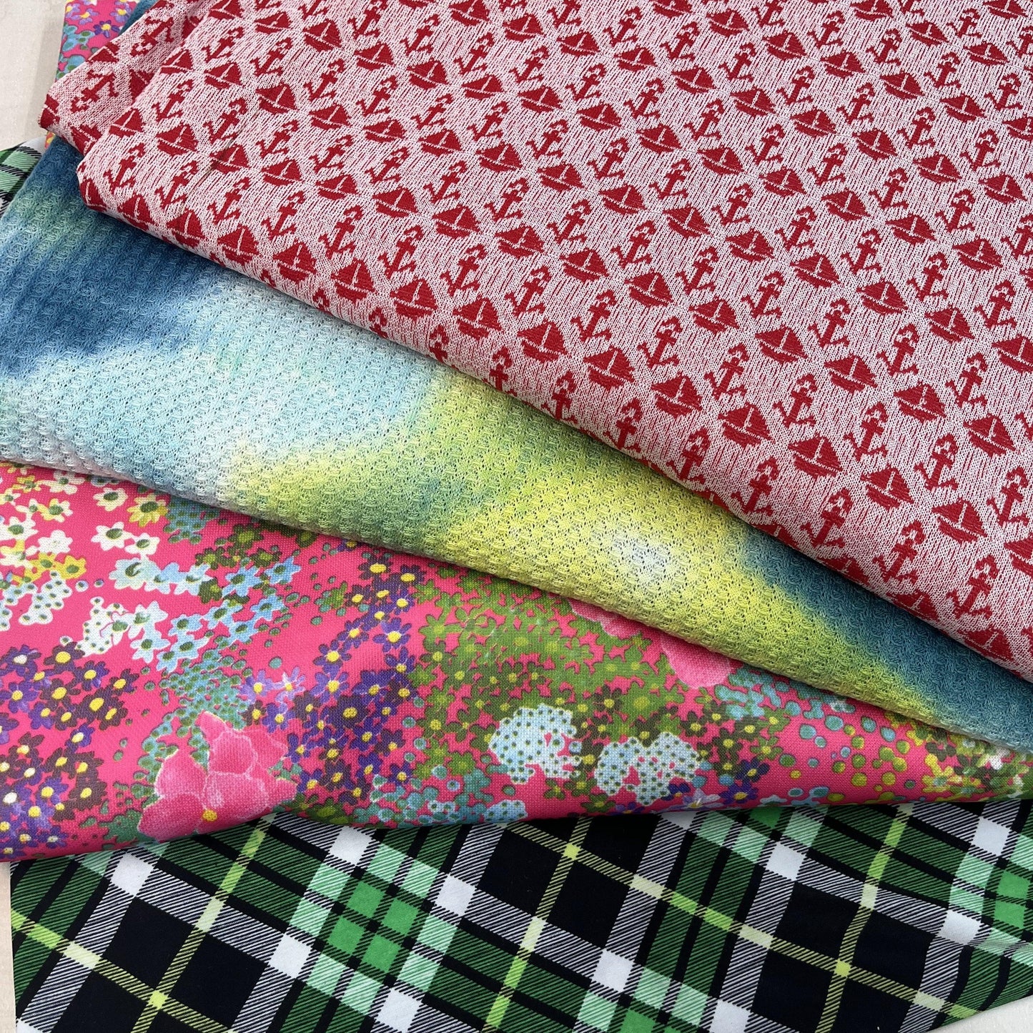 Sailboat Polyester/Spandex Jersey Fabric - Bundle G50 - Nature's Fabrics