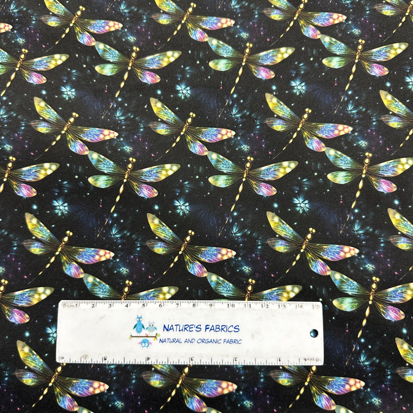 Shimmering Dragonflies 1 mil PUL Fabric - Made in the USA - Nature's Fabrics