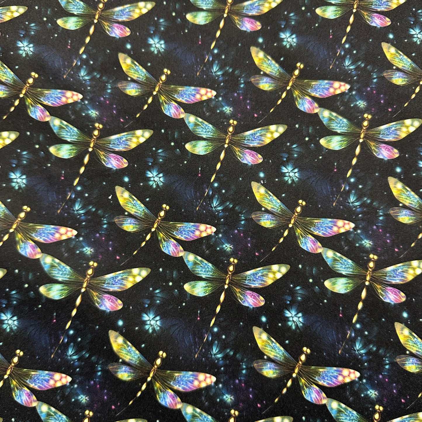 Shimmering Dragonflies 1 mil PUL Fabric - Made in the USA - Nature's Fabrics