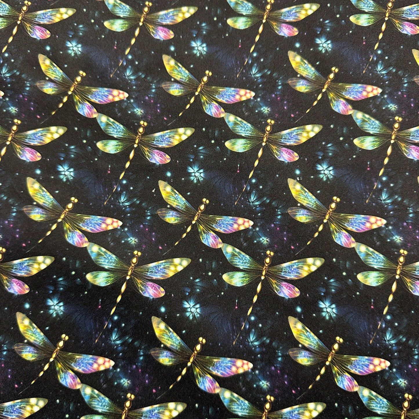 Shimmering Dragonflies 1 mil PUL Fabric - Made in the USA - Nature's Fabrics