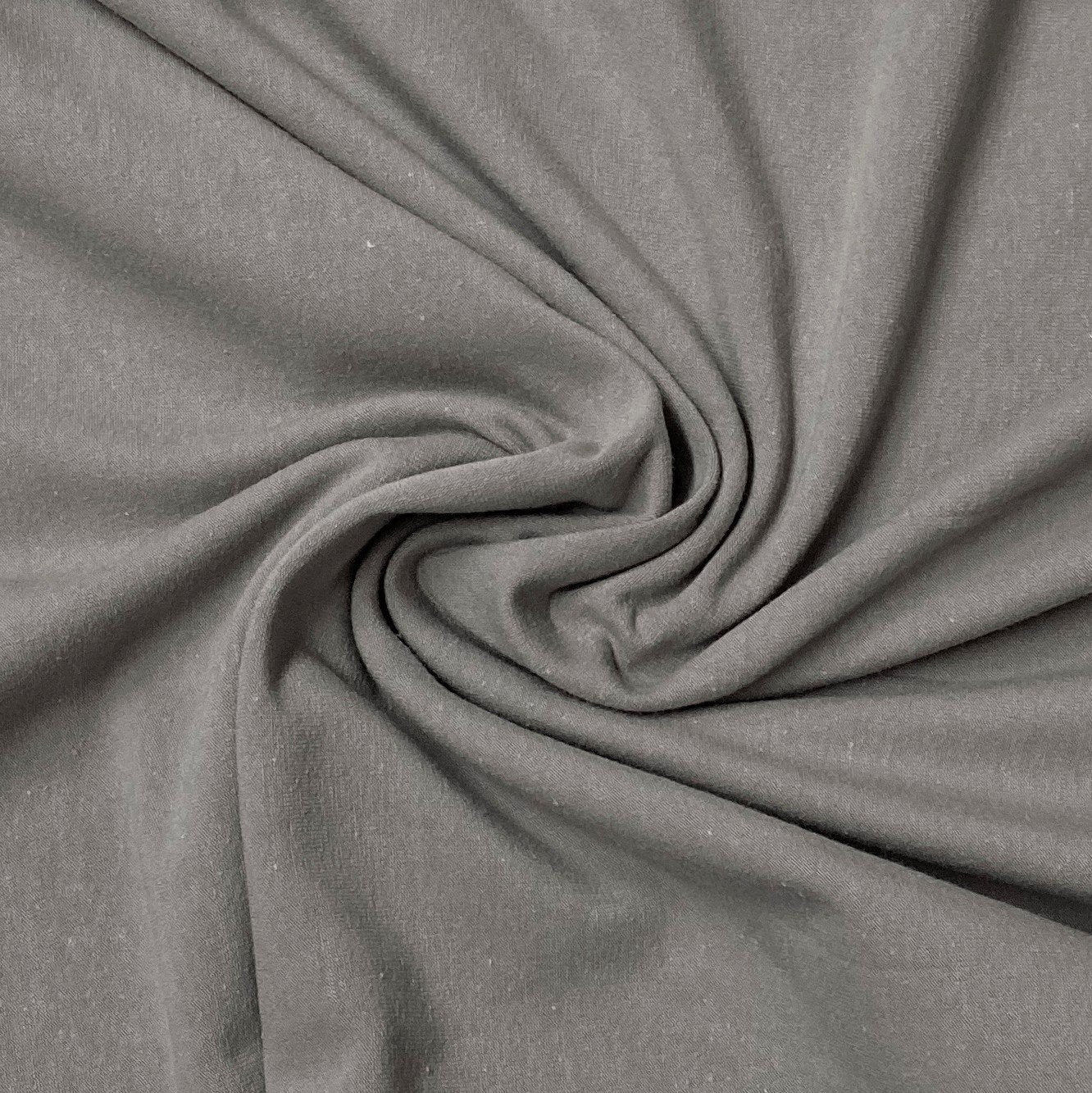 Silver Gray Cotton Jersey Fabric - Nature's Fabrics