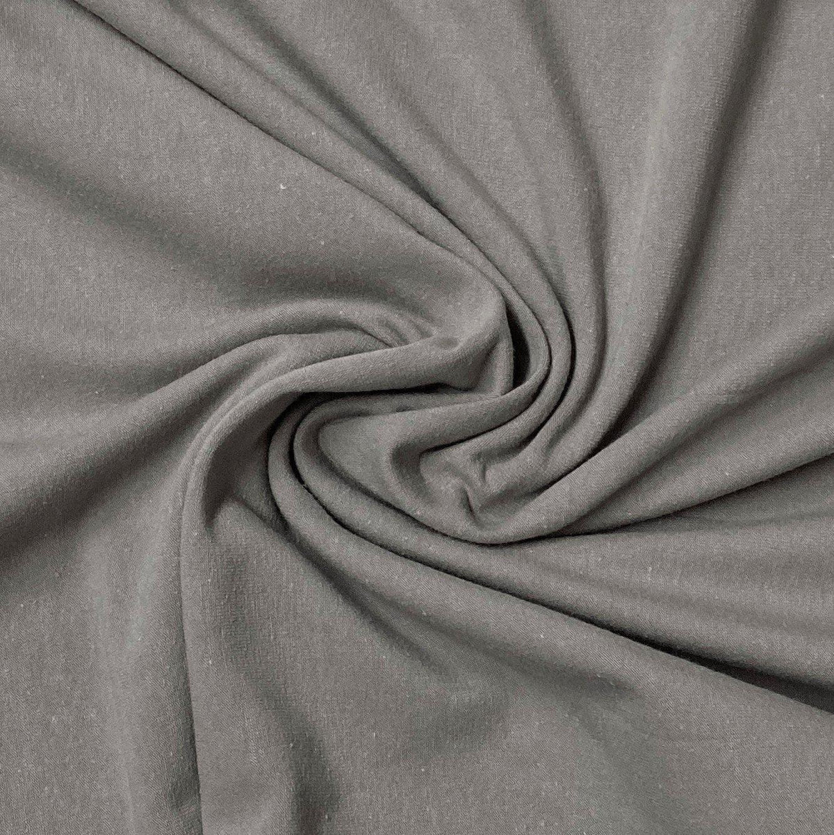Silver Gray Cotton Jersey Fabric - Nature's Fabrics