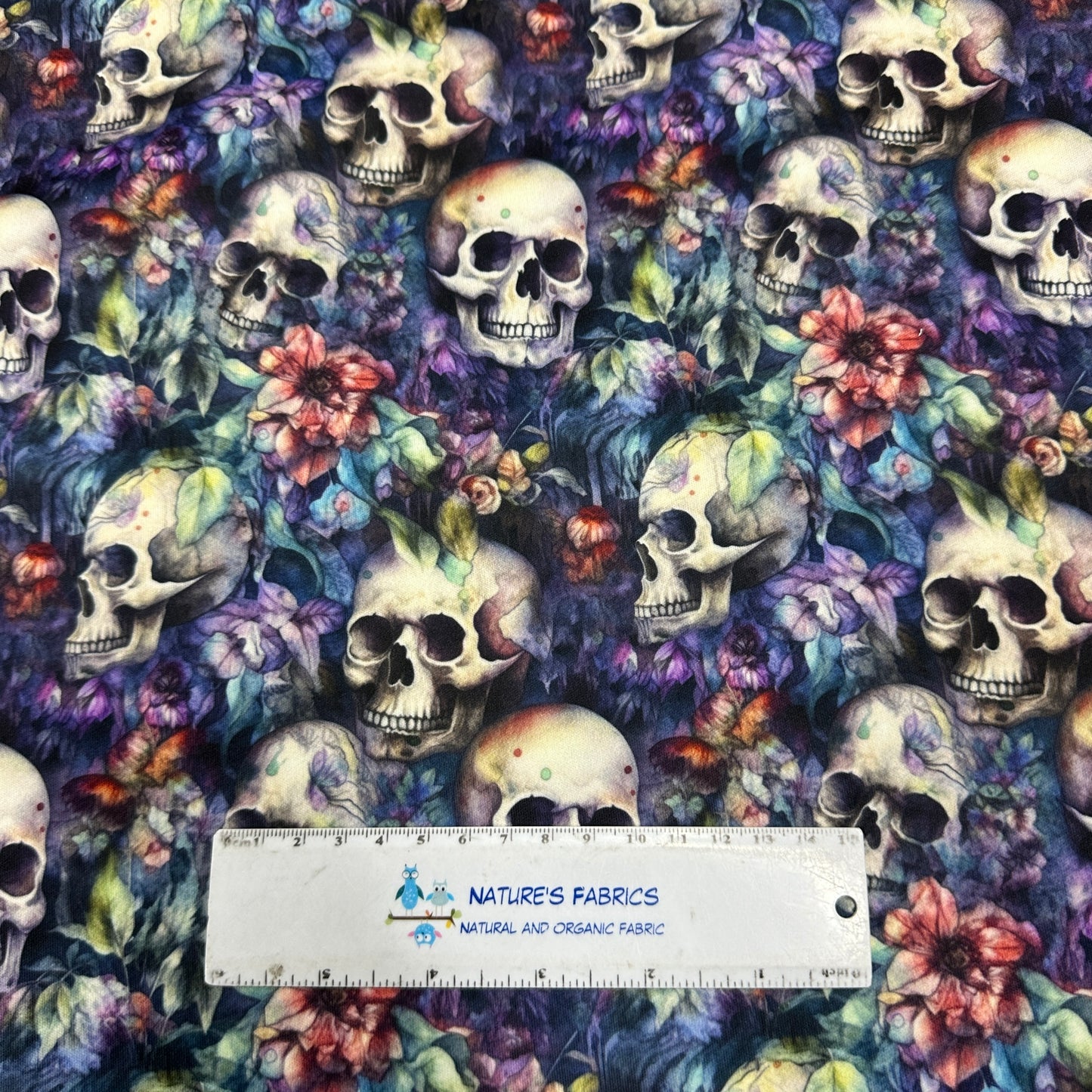 Skull Garden 1 mil PUL Fabric - Made in the USA - Nature's Fabrics