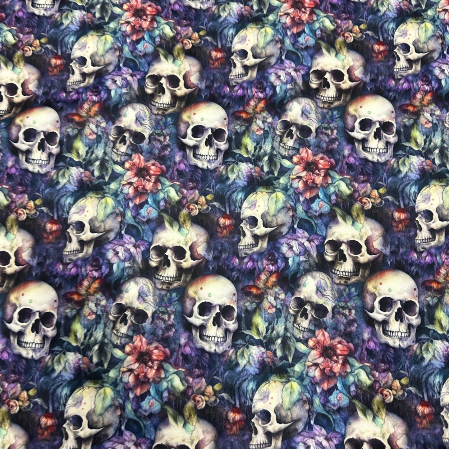 Skull Garden 1 mil PUL Fabric - Made in the USA - Nature's Fabrics