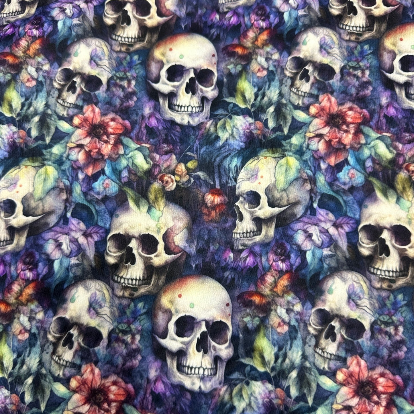 Skull Garden 1 mil PUL Fabric - Made in the USA - Nature's Fabrics