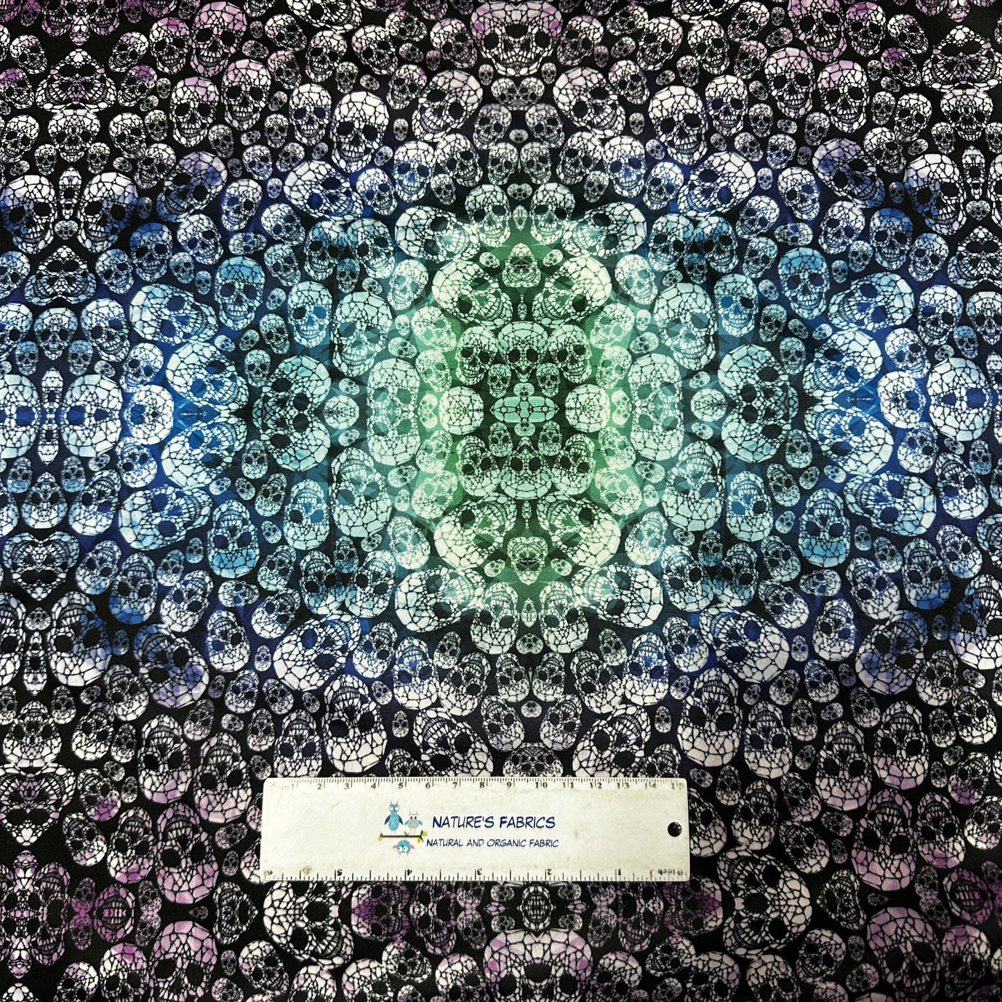 Skull Ombre 1 mil PUL Fabric- Made in the USA - Nature's Fabrics