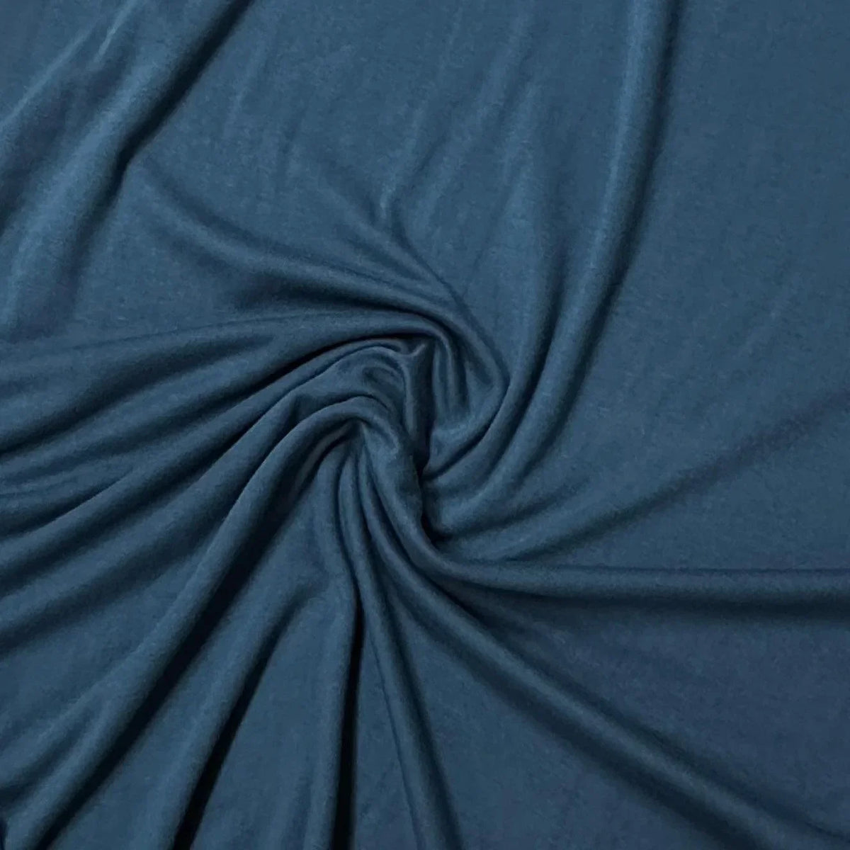 Draped navy blue natural fabric from Nature's Fabrics.
