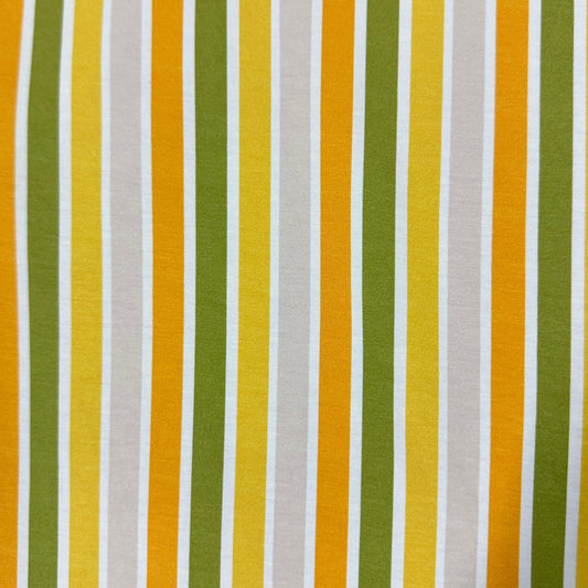 Summer Stripes on Bamboo/Spandex Jersey Fabric - Nature's Fabrics