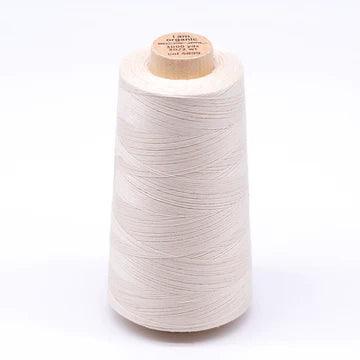 Undyed Organic Cotton Sewing Thread Cone - 3000 yards 30/2 - Nature's Fabrics