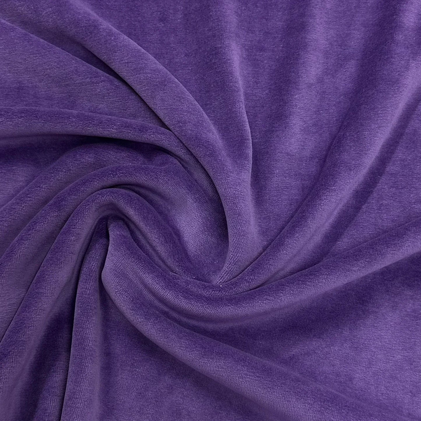 Violet Organic Cotton Velour Fabric - Nature's Fabrics
