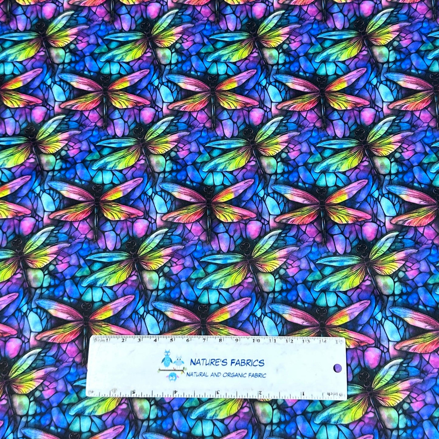 Watercolor Dragonflies 1 mil PUL Fabric - Made in the USA - Nature's Fabrics