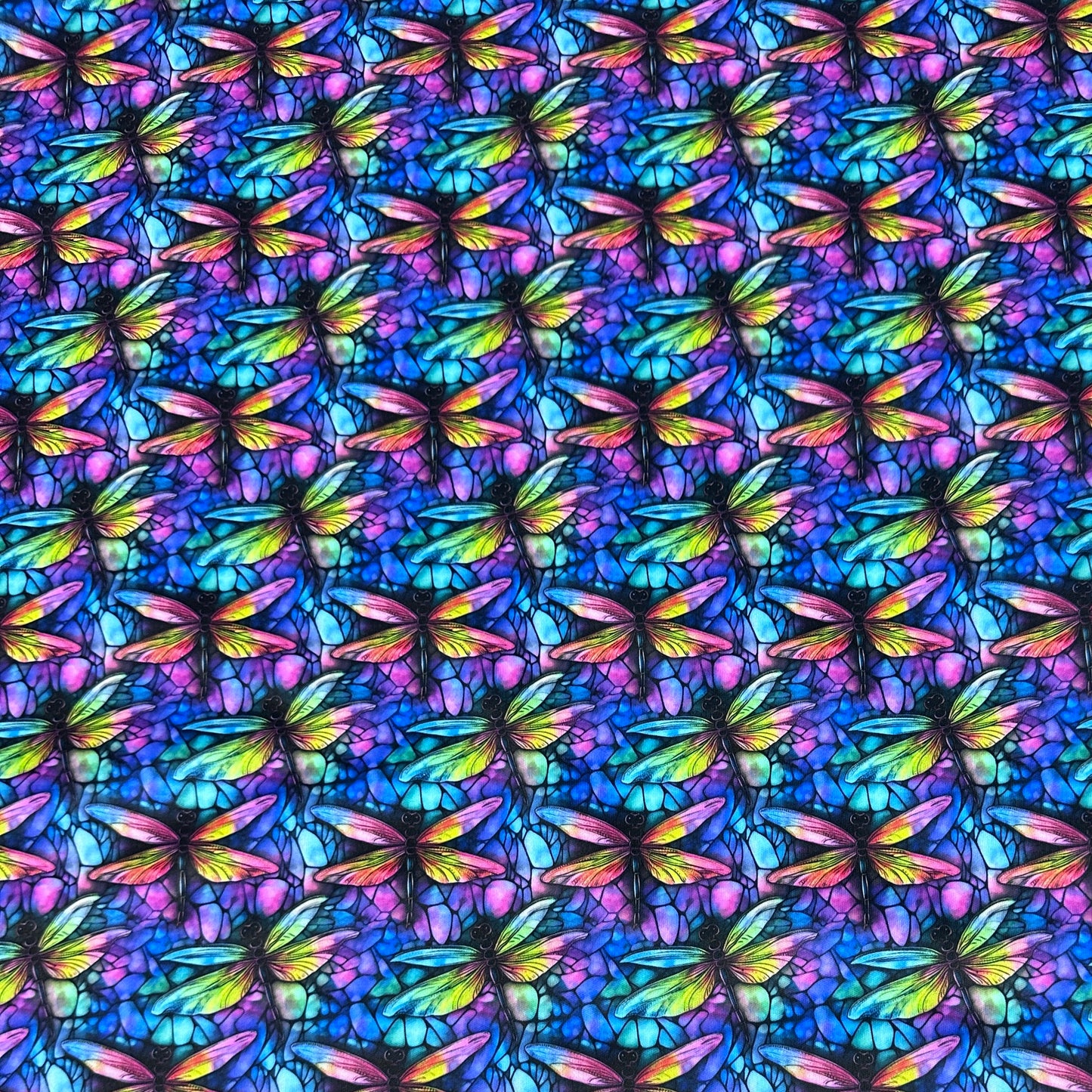 Watercolor Dragonflies 1 mil PUL Fabric - Made in the USA - Nature's Fabrics
