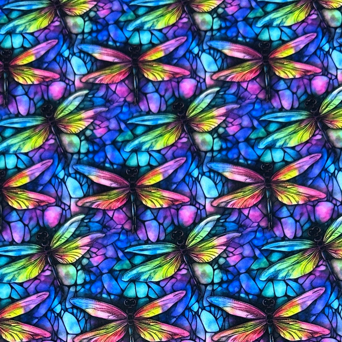 Watercolor Dragonflies 1 mil PUL Fabric - Made in the USA - Nature's Fabrics