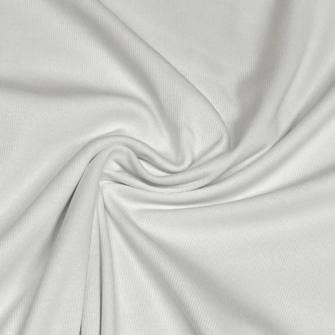 Draped white premium natural fabric from Nature's Fabrics.