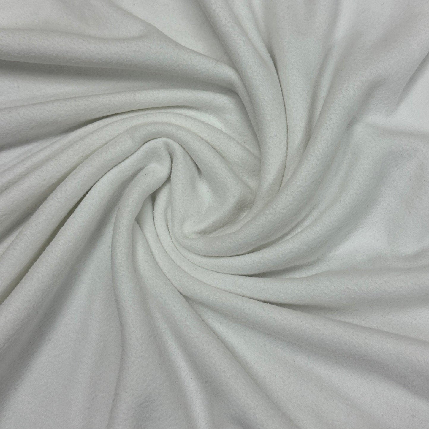 White Microfleece Fabric - 180 GSM, $8.78 per yard, 15 yards - Nature's Fabrics
