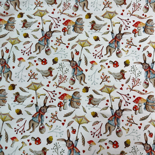 Windy Day on Bamboo Stretch French Terry Fabric - Nature's Fabrics