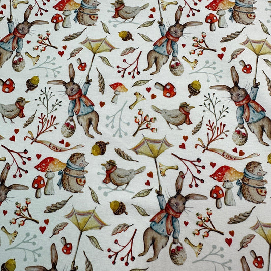 Windy Day on Bamboo Stretch French Terry Fabric - Nature's Fabrics