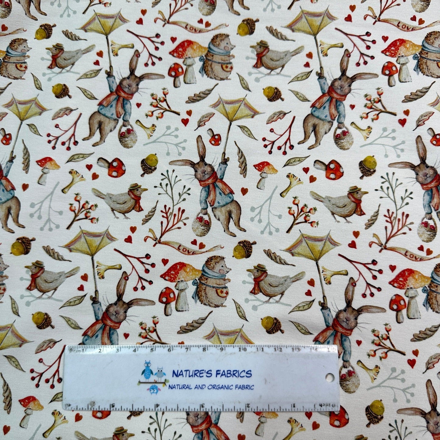 Windy Day on Bamboo Stretch French Terry Fabric - Nature's Fabrics