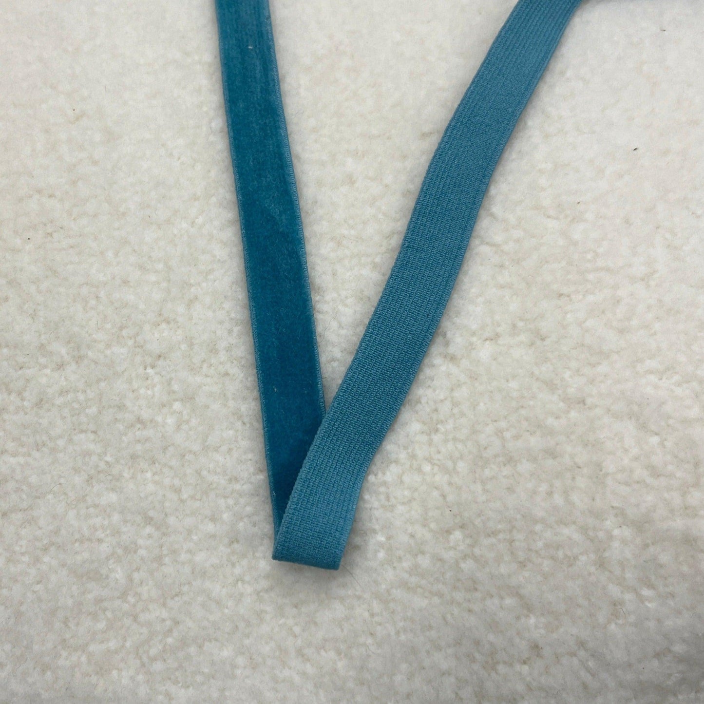 1/2" Velvet Elastic-Teal - Nature's Fabrics