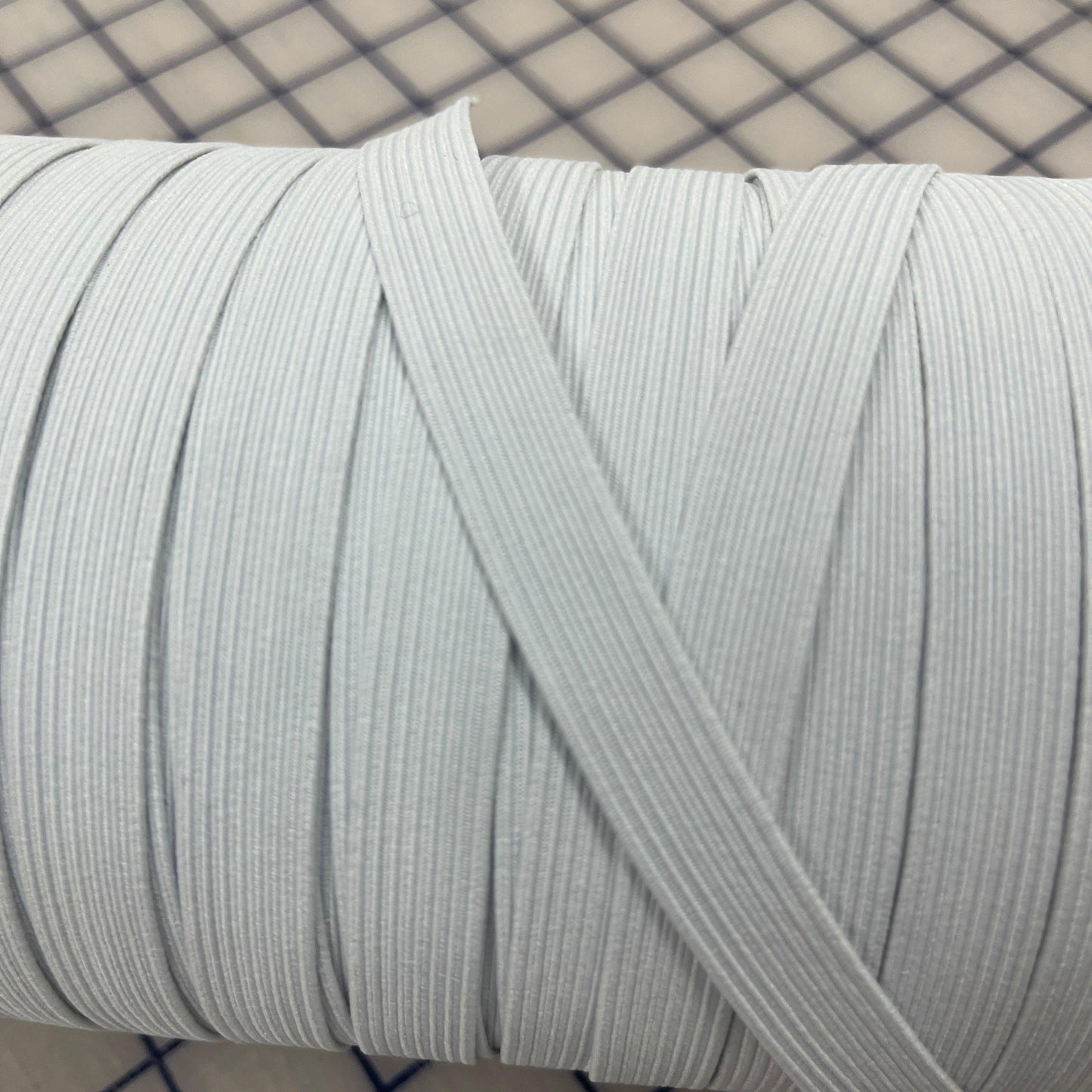 1/2" White Polybraid Elastic Spool - 144 yard spool - Nature's Fabrics