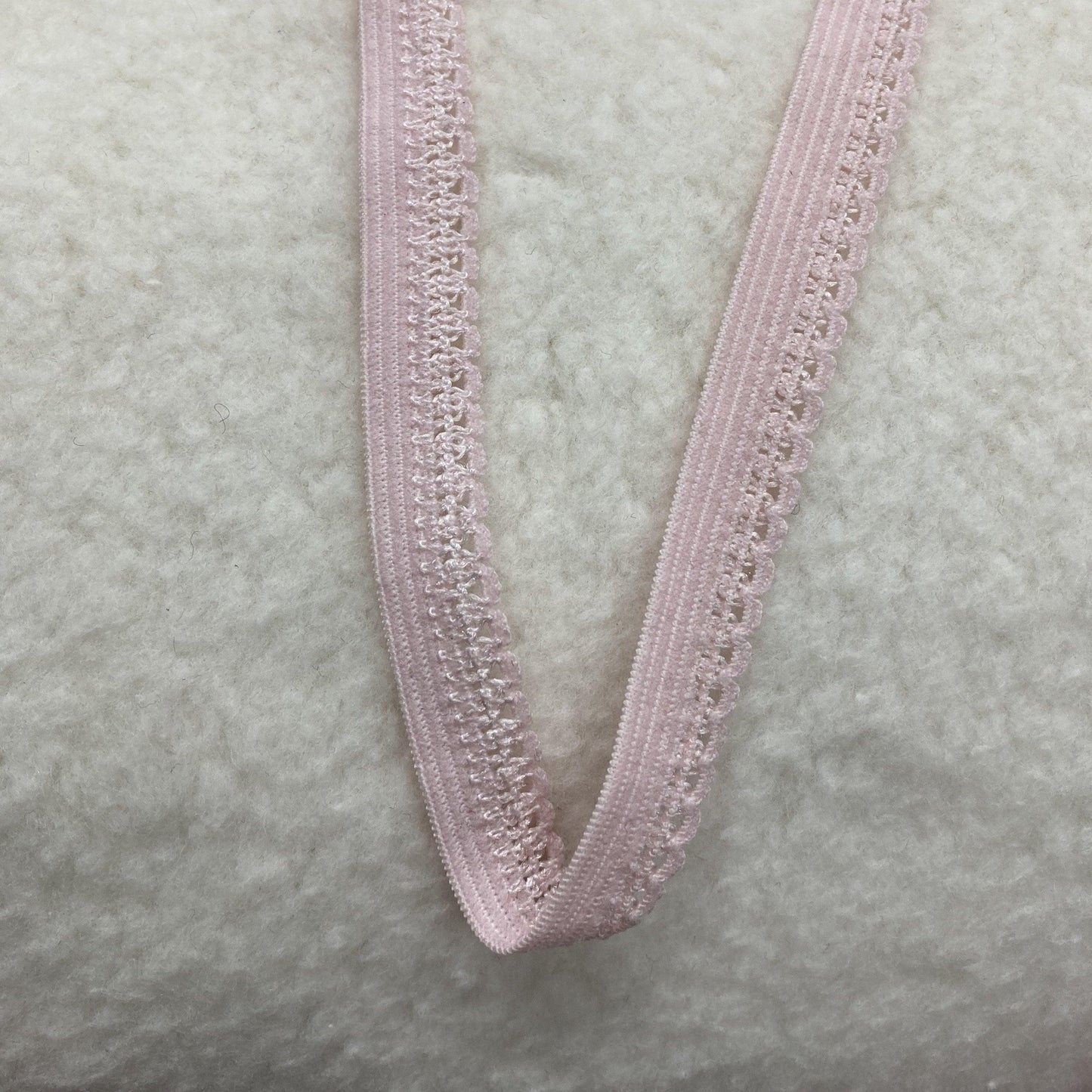 3/8" Fancy Picot Elastic-Blush - Nature's Fabrics