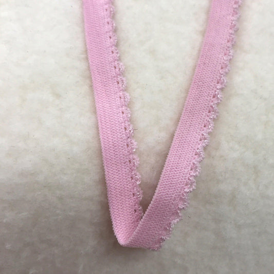 3/8" Picot Elastic-Pale Pink - Nature's Fabrics