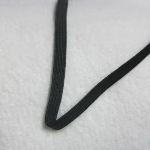 Black Nature's Fabrics elastic band on a white background