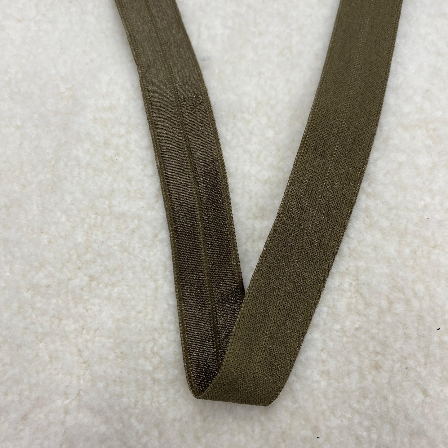 5/8" Shiny Fold Over Elastic-Bark - Nature's Fabrics