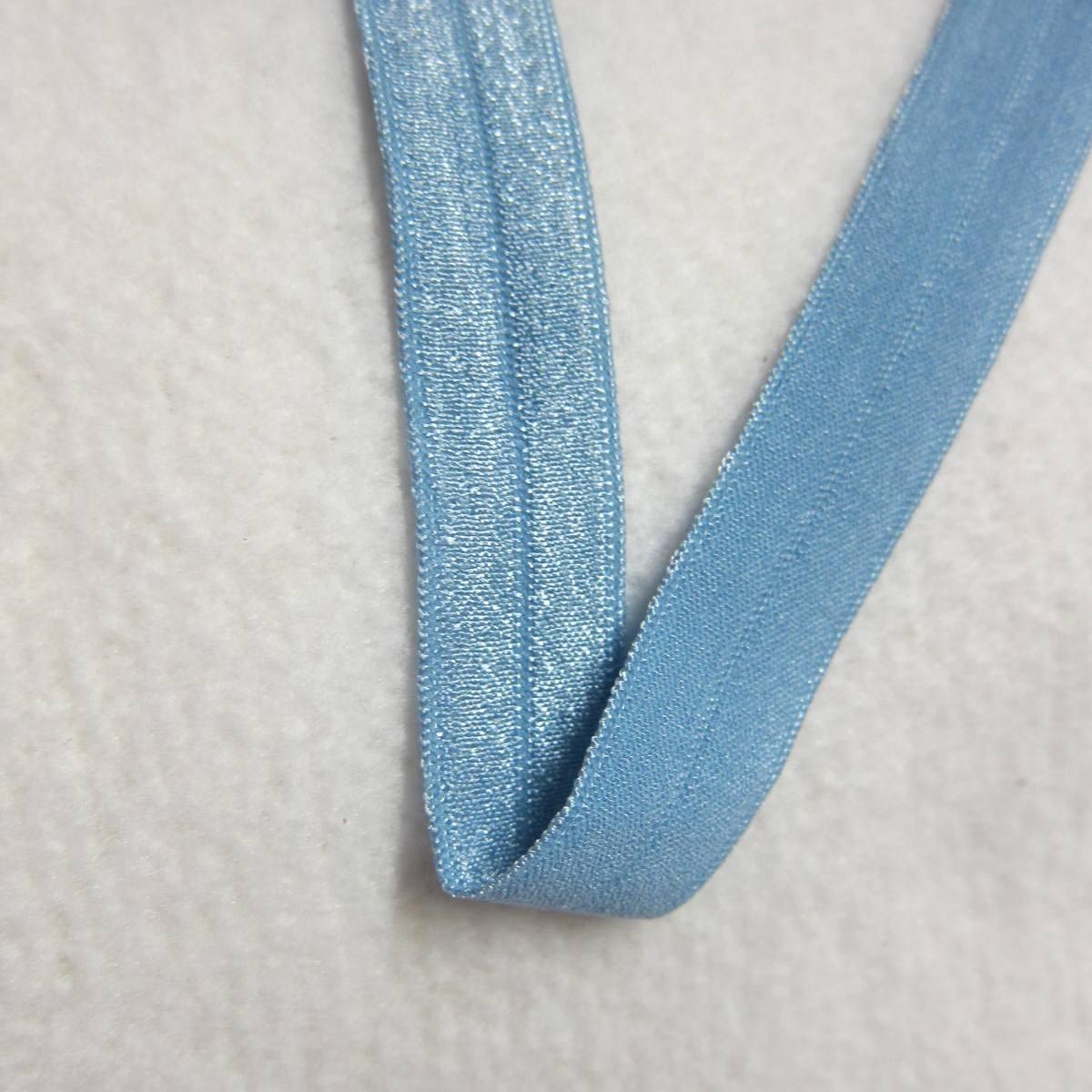 5/8 Shiny Fold Over Elastic-Light Denim – Nature's Fabrics