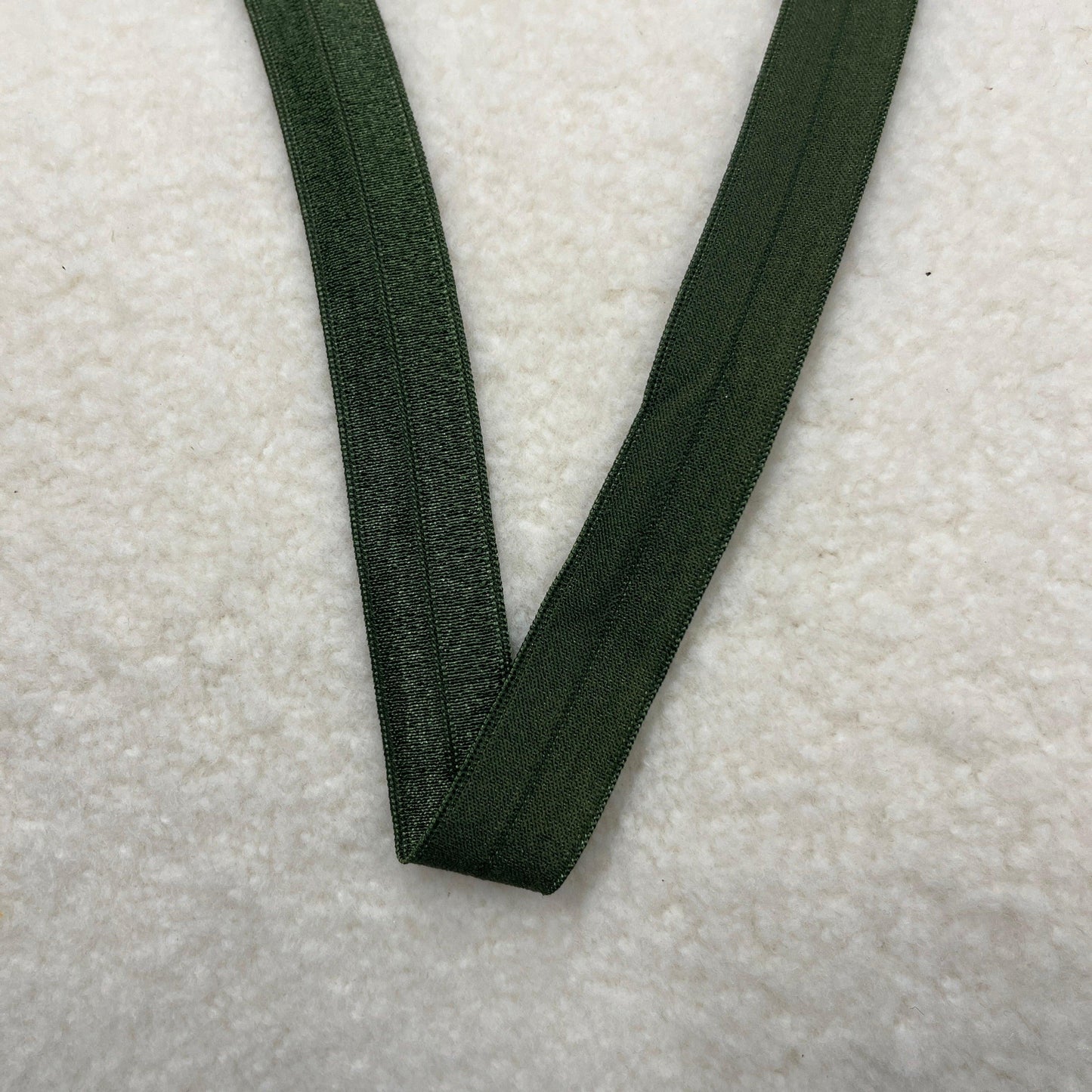 5/8" Shiny Fold Over Elastic-Moss - Nature's Fabrics