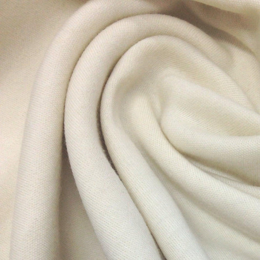 97% Organic Merino Wool/3% Spandex Interlock Blend Fabric - Feltable, $38/yd, Rolls - Nature's Fabrics