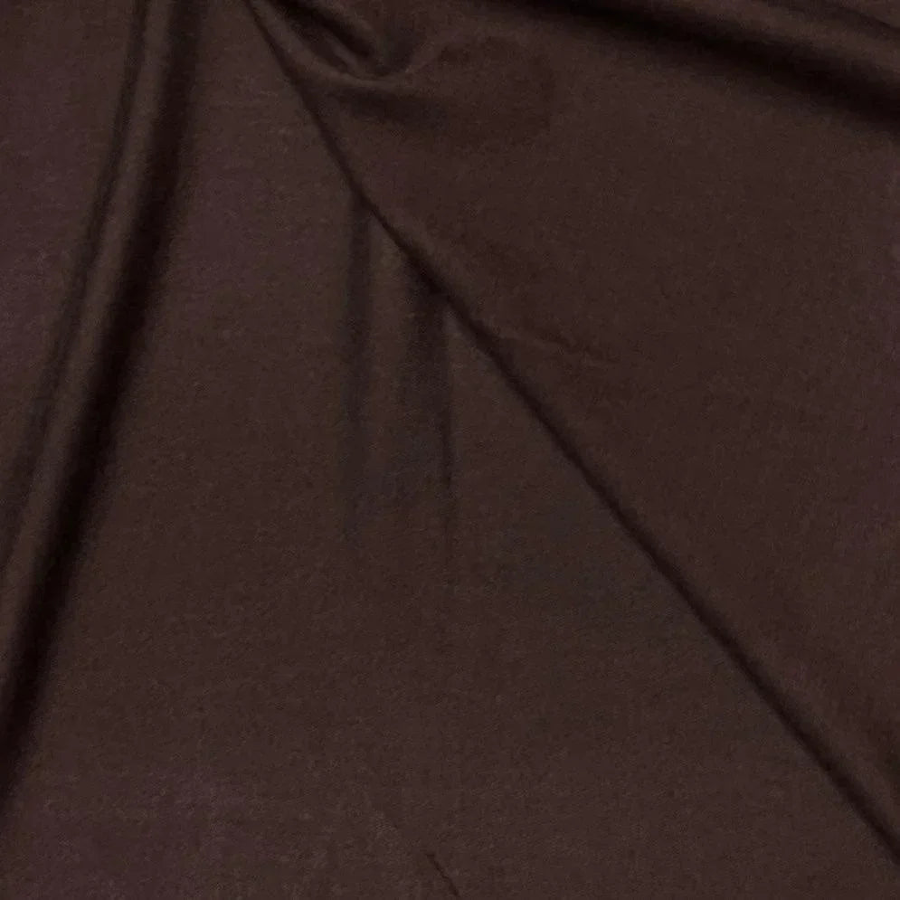 Dark brown premium natural fabric draped by Nature's Fabrics