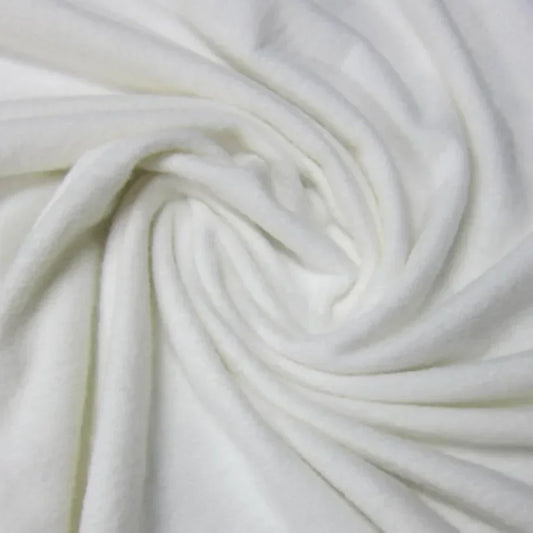Swirl of premium white organic fabric from Nature's Fabrics