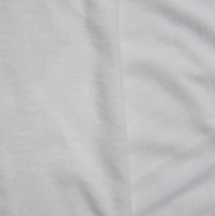 Close-up of white natural fabric from Nature's Fabrics.