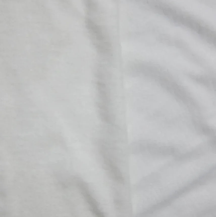 Close-up of white natural fabric from Nature's Fabrics.