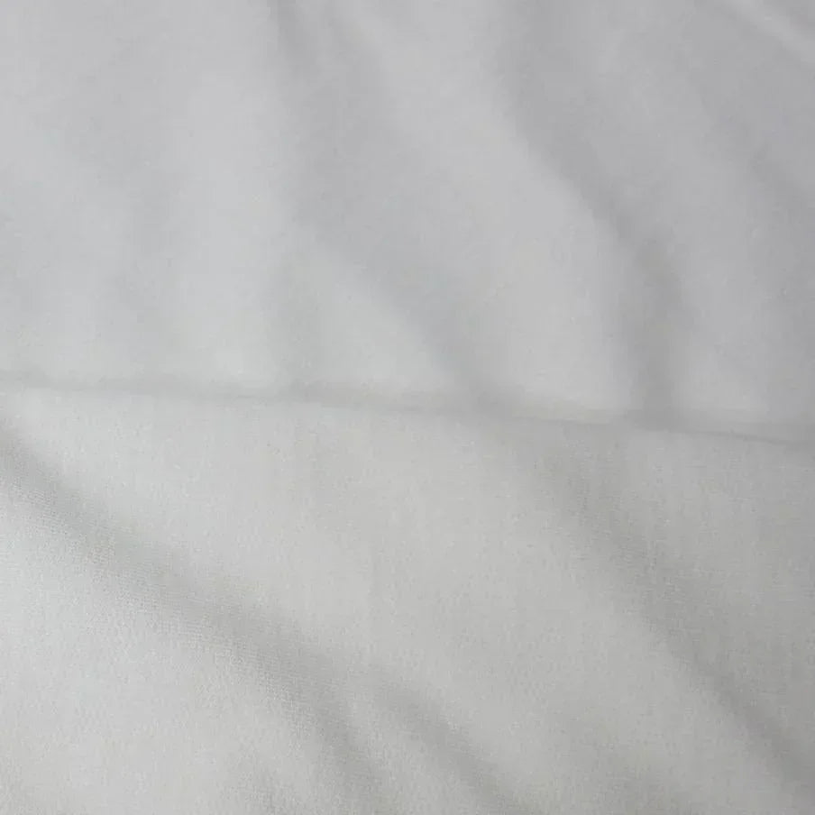 Close-up of white premium natural fabric from Nature's Fabrics