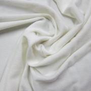 Close-up of draped white organic cotton fabric from Nature's Fabrics