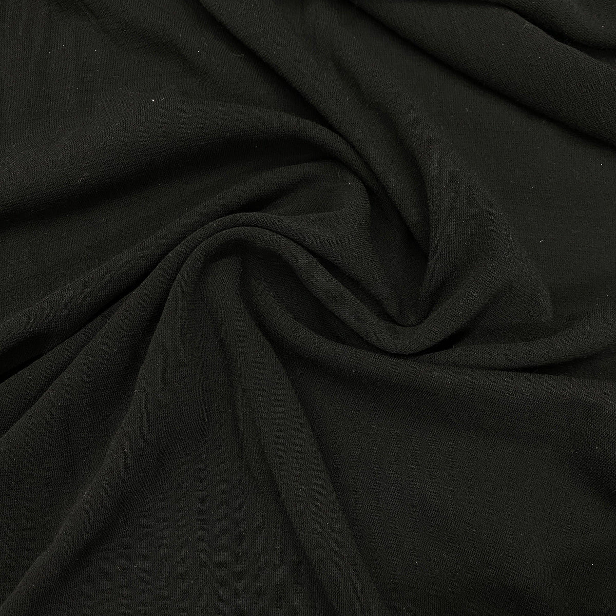 Draped black premium natural fabric from Nature's Fabrics