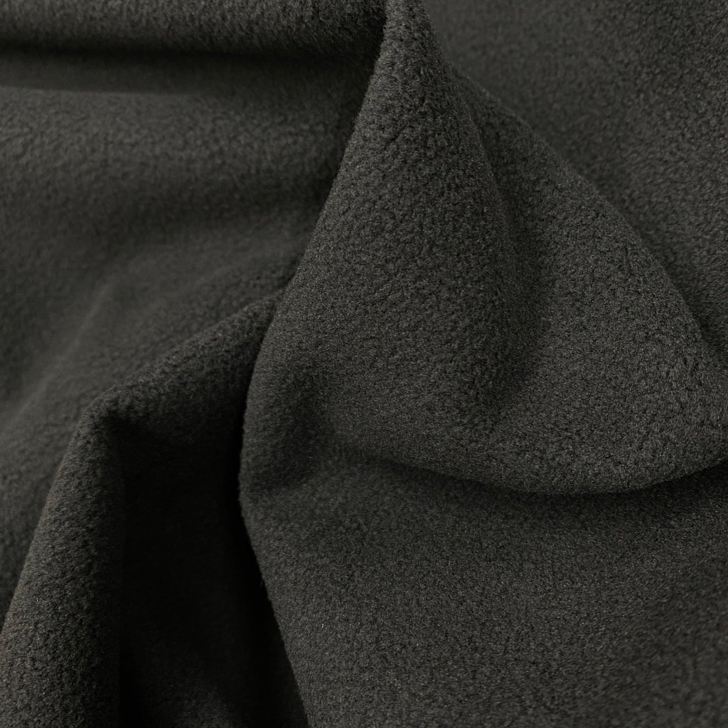 Black and Black Softshell Fabric - Two Sides - Nature's Fabrics