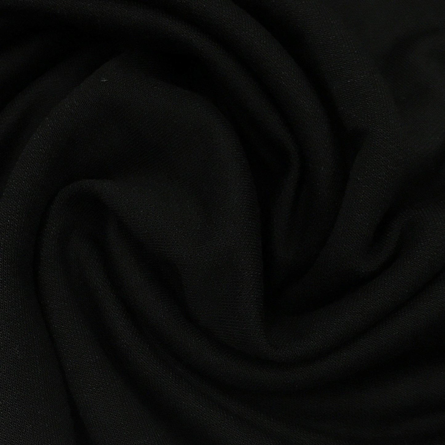 Black Bamboo Fleece Fabric - 500 GSM - Nature's Fabrics