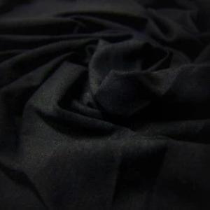 Close-up of draped black premium natural fabric from Nature's Fabrics