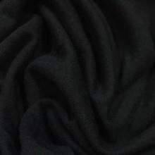 Close-up of draped black premium natural fabric from Nature's Fabrics