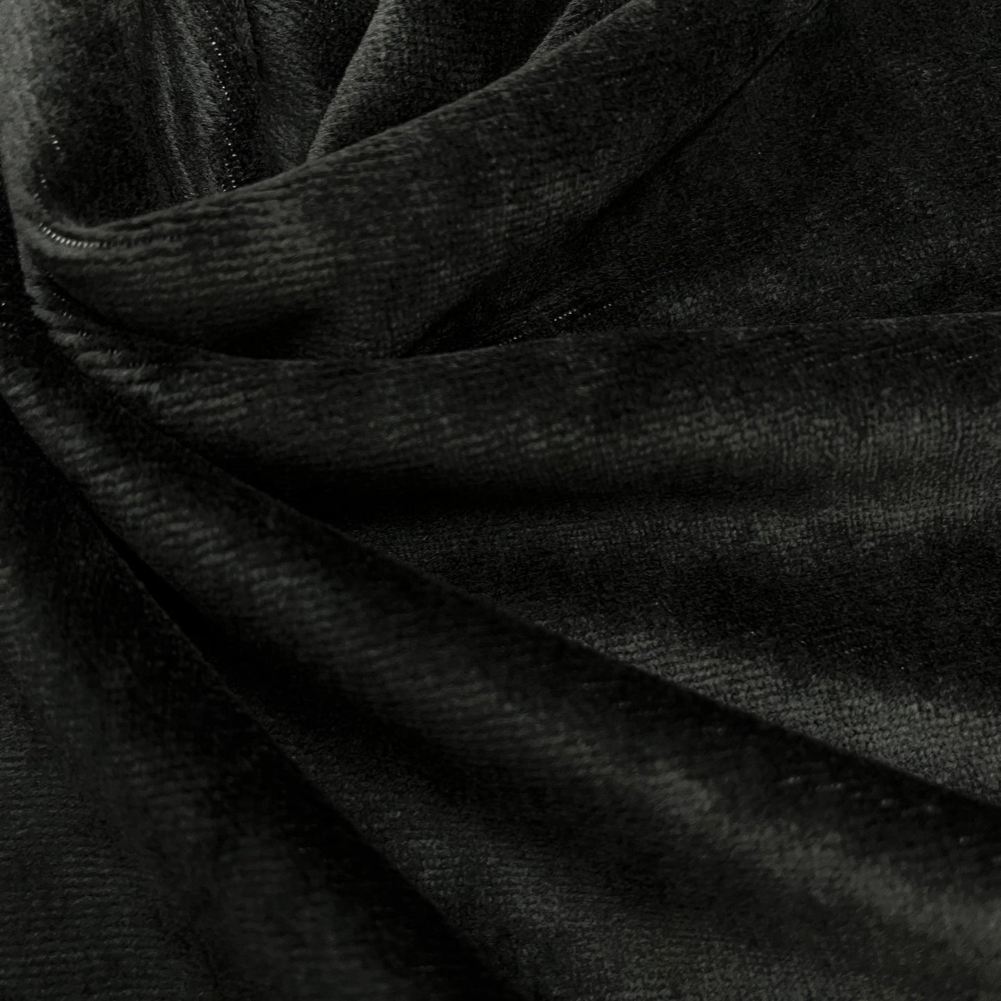 Black Bamboo Velour Fabric - 280 GSM, $11.91/yd, 15 Yards - Nature's Fabrics